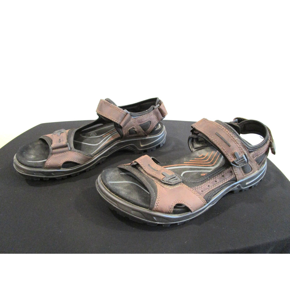 ECCO Yucatan Brown Leather Hiking Sport Sandals Men 47 EU/13 US - Picture 3 of 9